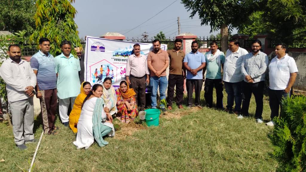 Tree Plantation Drive Held at Nagar Panchayat Tahliwal on World Environment Day